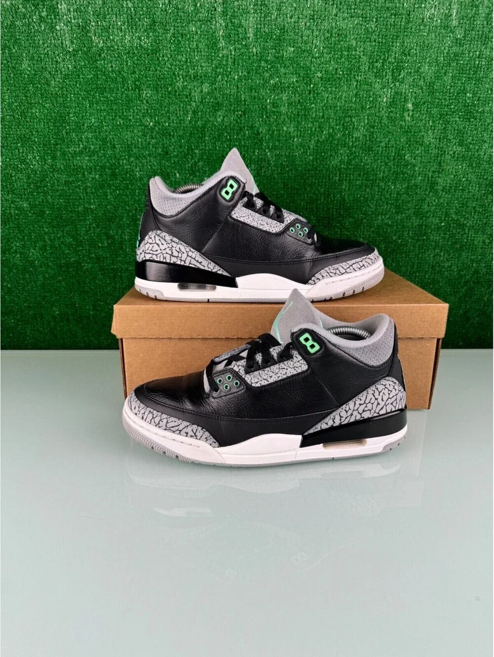 Size 8.5 - Air Jordan 3 Retro Green Glow